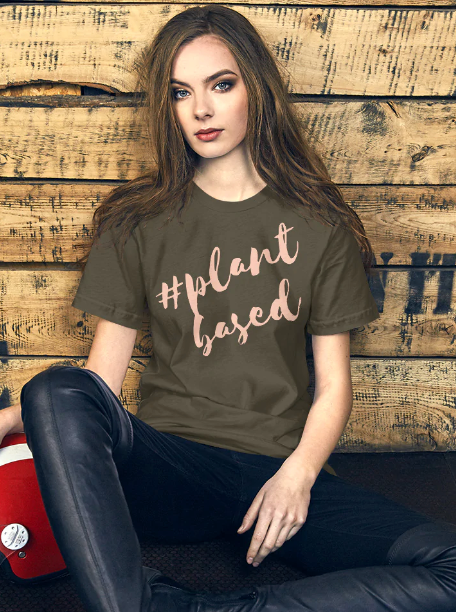 Vegan T-shirts and sweatshirts with minimalist and cool font prints