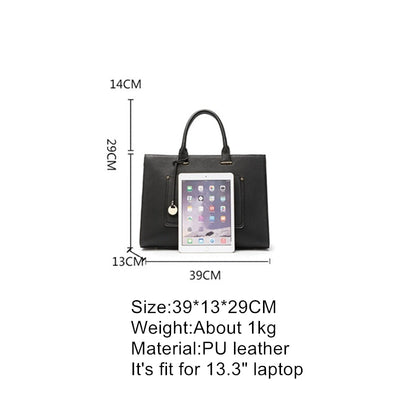 Elegant Ladies Leather Laptop Bag