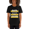 The eats shoots and leaves print on this sweatshirt is designed specifically for vegans in mind! Vegan clothing, vegan sweatshirt, vegan t-shirt, vegan lounge wear